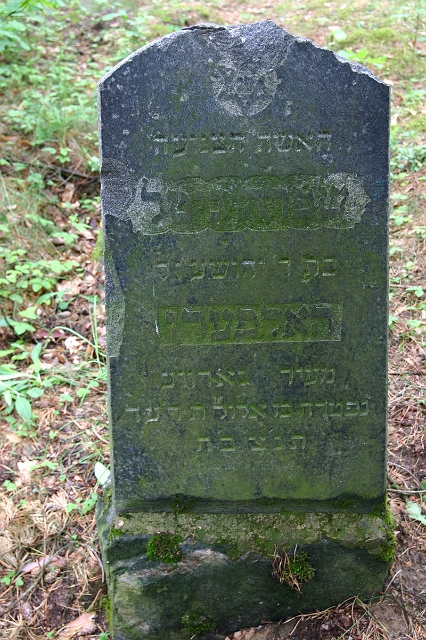 1914 IMG_0418.jpg - Here lies a modest woman, Shifra Gitel  Halpern, the daughter of  Yehoshua;  from the city of Narveh. Died 27th of Elul 5674, Sept. 15th, 1914.  (IMG_0418.jpg)